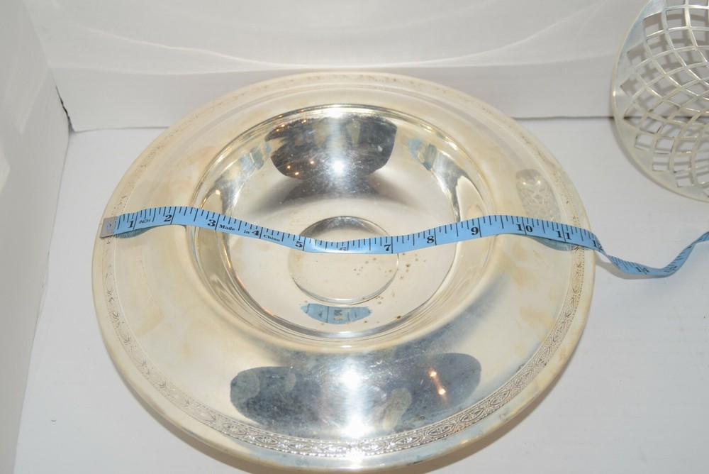 EPNS 809 Serving Bowl With Lattice Lid Silver