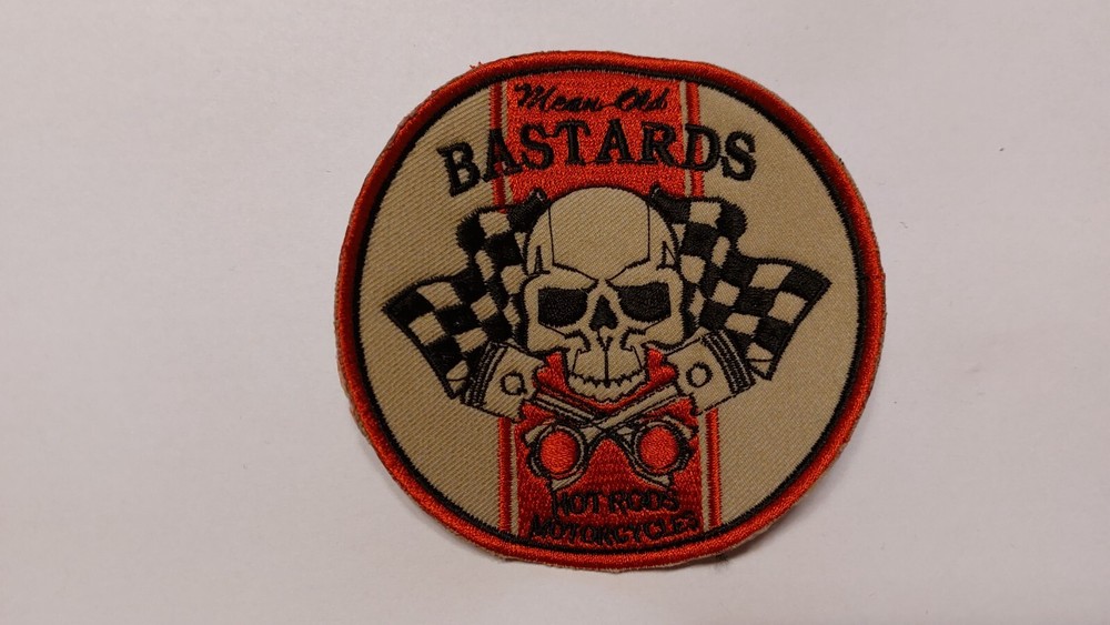 OLD BASTARDS Patch Patch Round 10cm Old School Hot Rods MOTORCYCLES