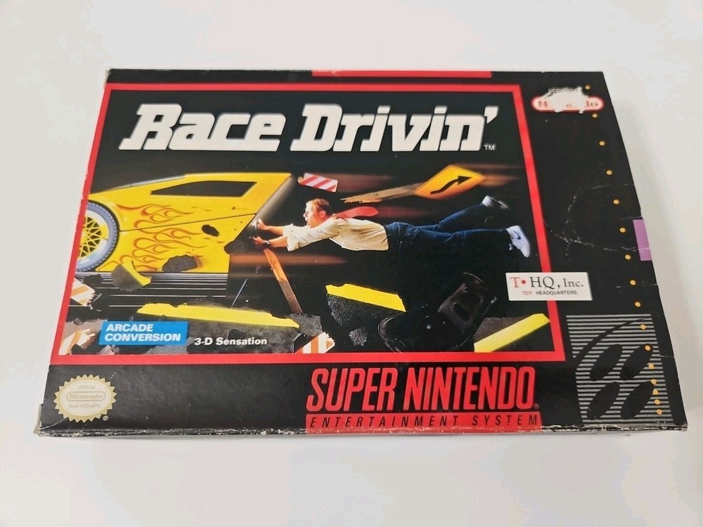 Race Drivin Box Only Authentic Super Nintendo SNES