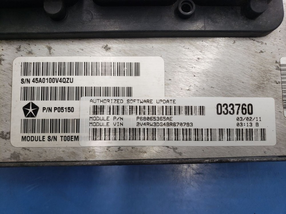 Engine ECM Electronic Control Module 3.6L Fits 2011 ROUTAN 1212513