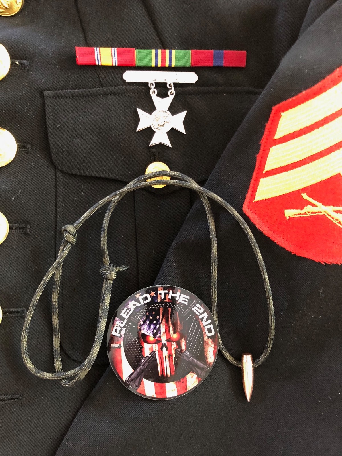 Paracord ...Necklace ...+ 1 Decal ....Wood Camo