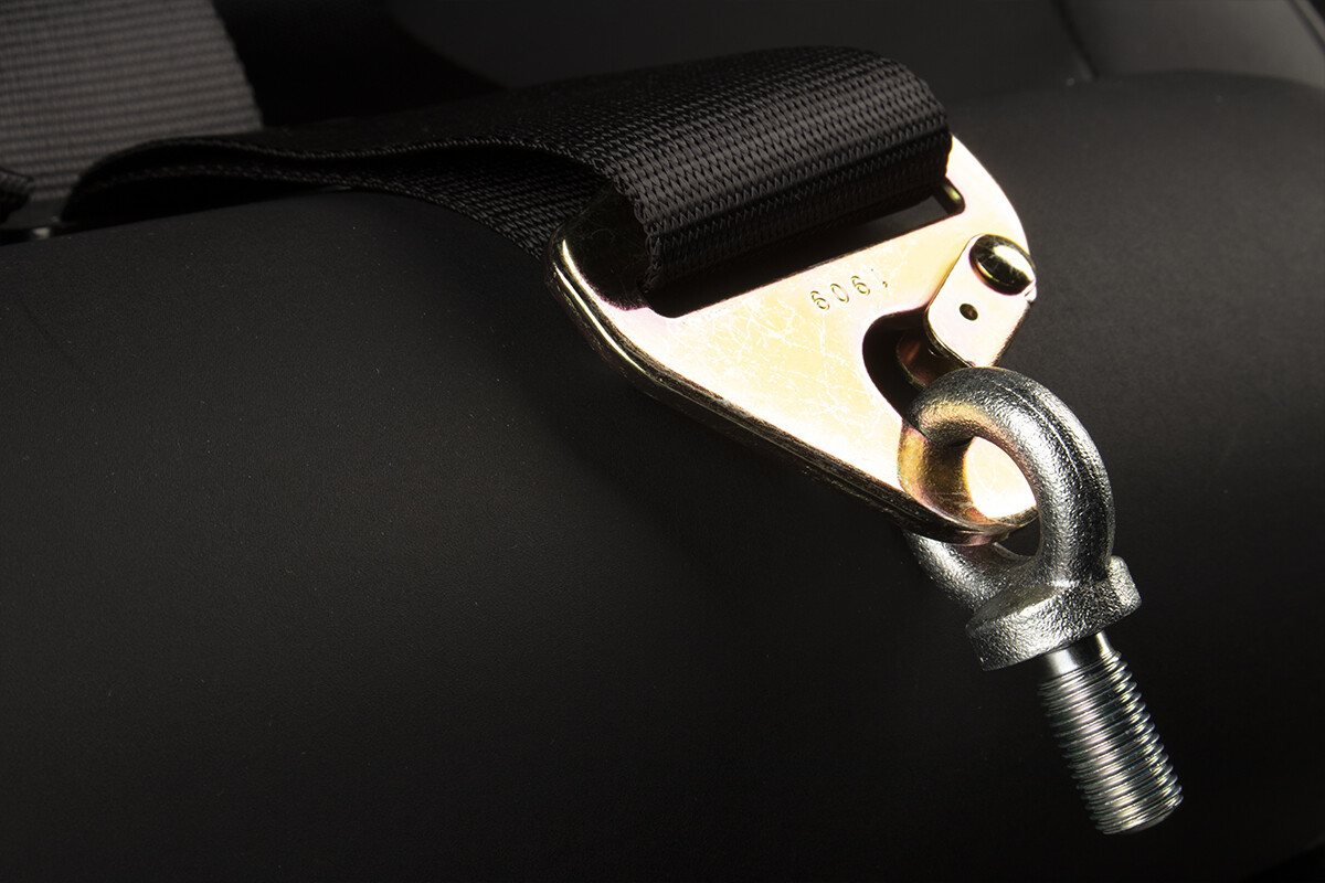 BRAUM Racing 4 Point 2" Strap Racing Single Harness - Black - New