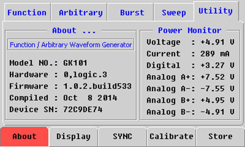 Mini PC-Based Signal Function Arbitrary Waveform Generator 10MHz 3'' TFT LCD USB