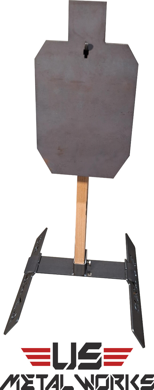 Collapsible Steel Gong Target Stand W/ Torso Target 2/3 IDPA 12*20 AR500