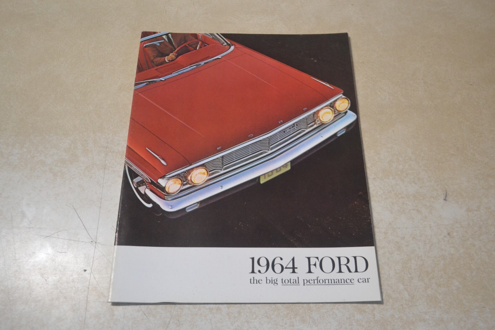 NOS, MINT 1964 Ford Sales Brochure "Big Total Performance Cars" Galaxy Wagon 500