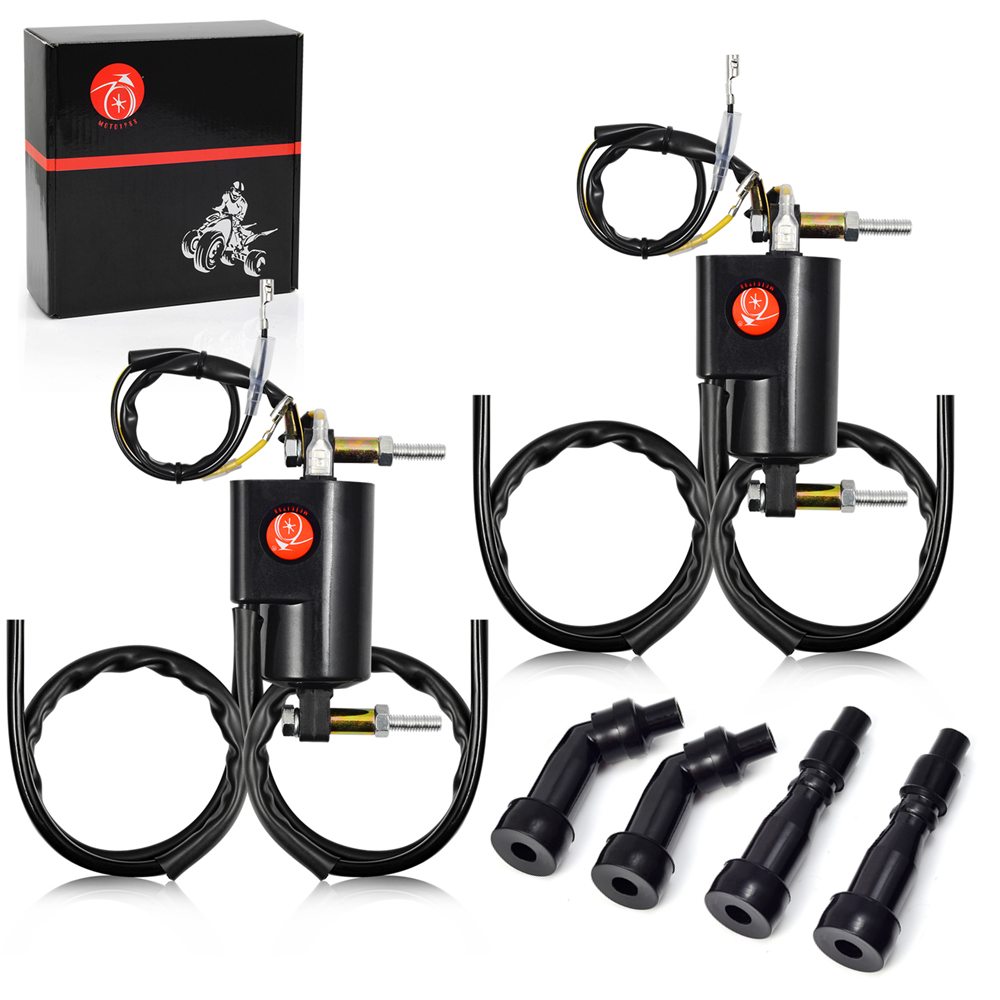 2x Ignition Coils W/ Cap For Suzuki Katana 600 750 1100 GSX600 GSX750 FT GSX1100
