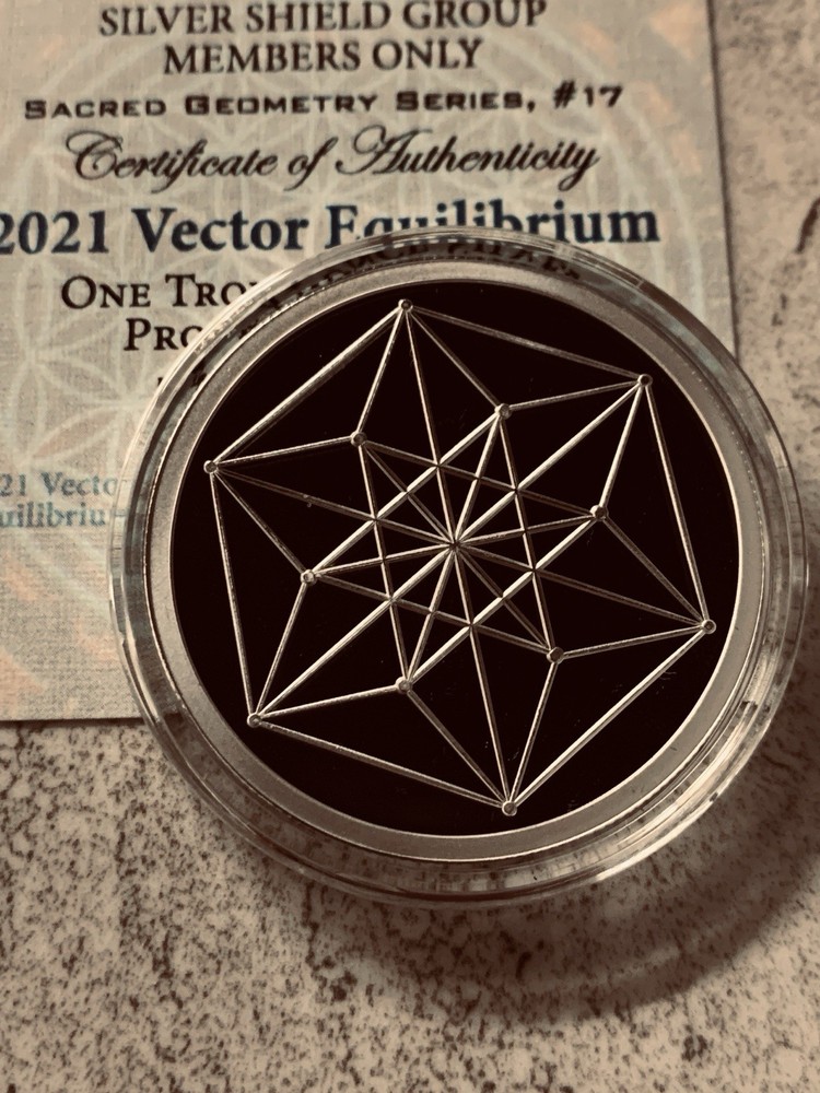 1oz 2021 Vector Equilibrium Silver  Shield Round