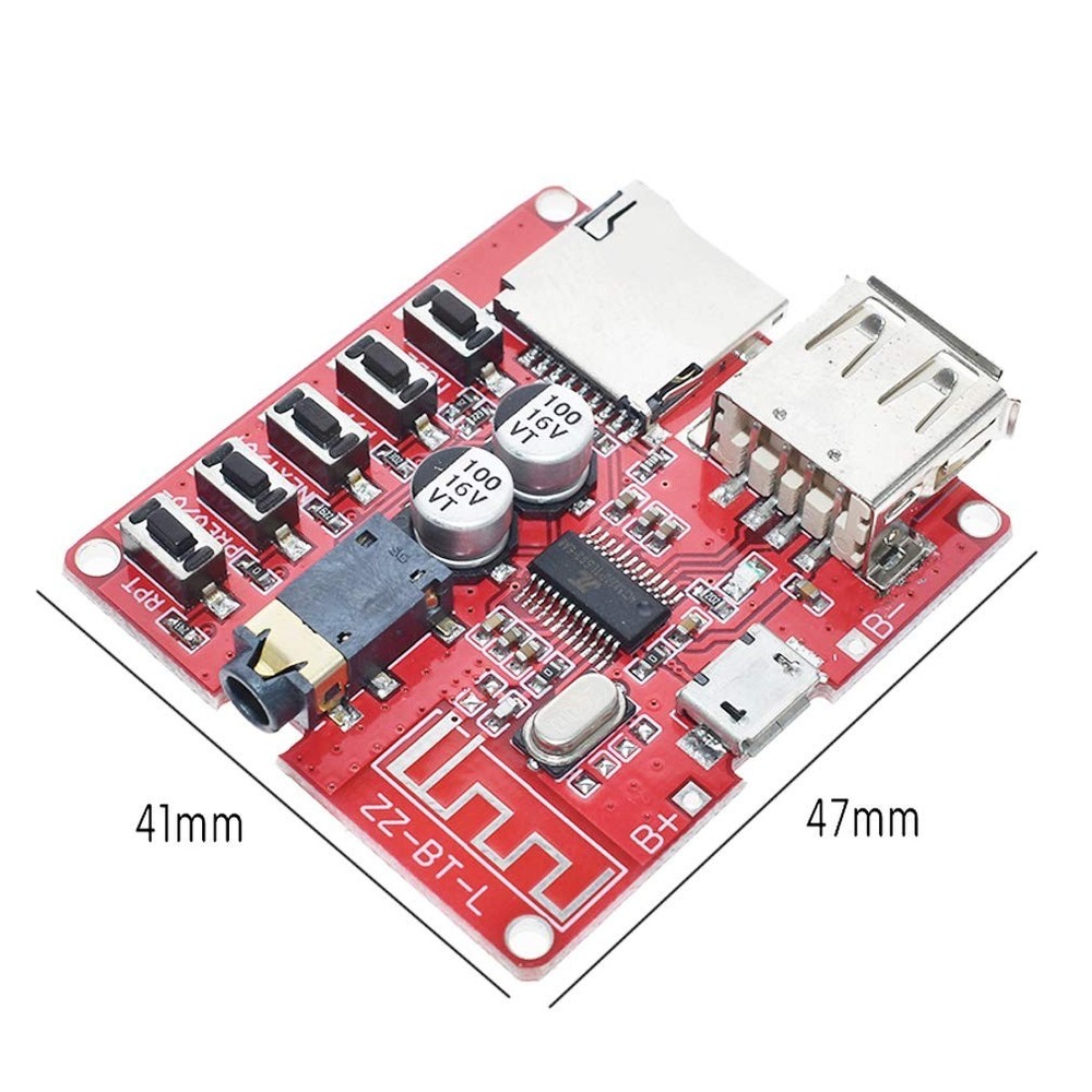 2x Compact Bluetooth Audio Decoder Modules - Supports USB/TF & Lossless Formats