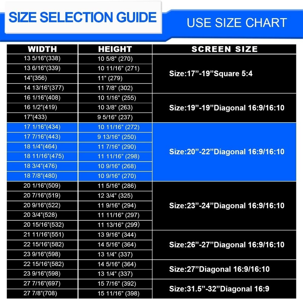 Hanging Computer Privacy Screen Protector Shield Compatible for 21.5 inch 16:9