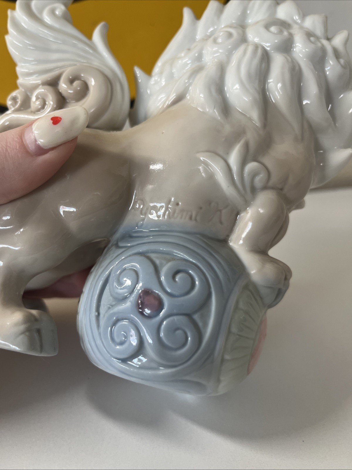 Vintage Set TKN Japan Porcelain Shishi Komainu Guardian Lion Foo Dogs Yoshimi K