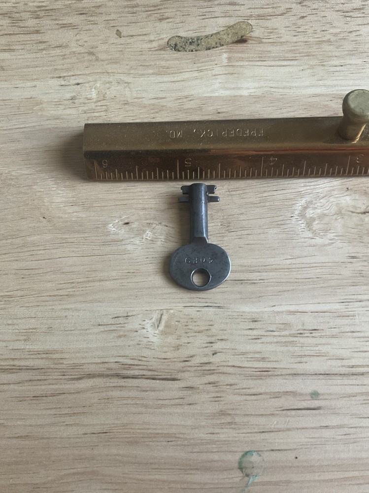 Vintage Eagle Lock Double Bit Hollow Barrel Key # 40E9