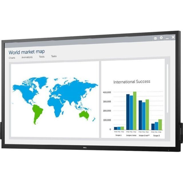 Dell 70" Interactive Whiteboard For Classroom And Professional Use