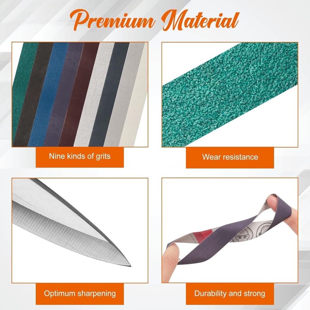 27New Replacement Belt Kit For Work Sharp Knife Tool Sharpener Ken Onion Edition