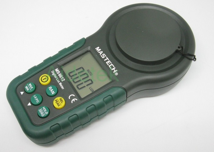 MASTECH multi function Luxmeter MS6612 light meter foot candle auto range peak