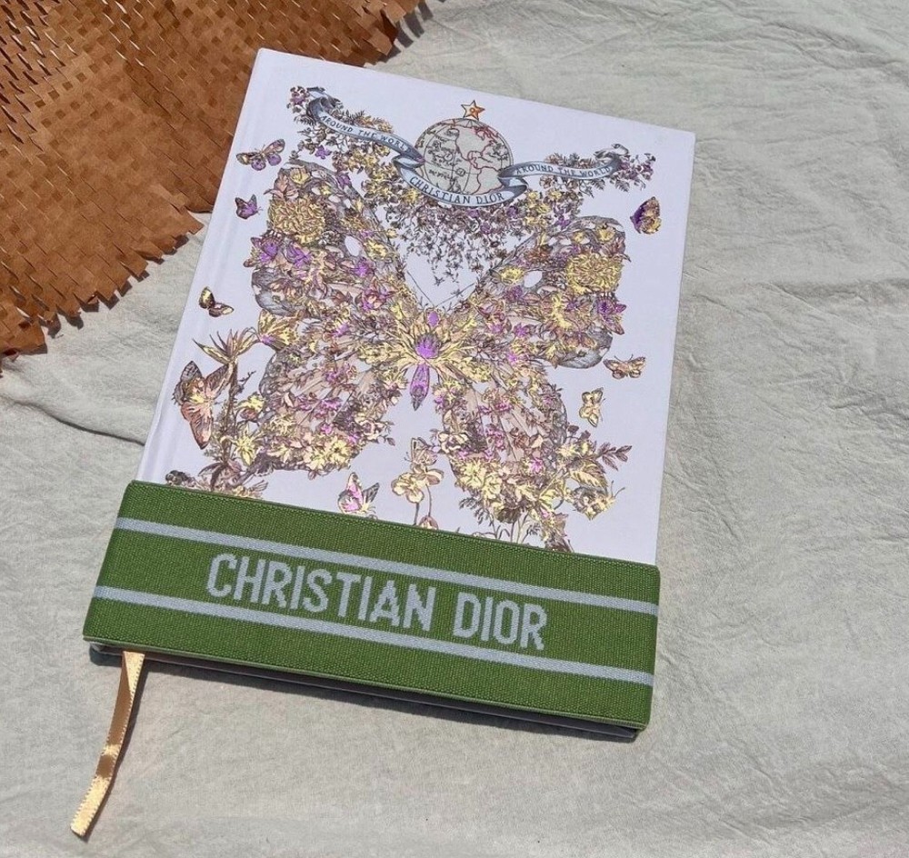 Dior Notebook Christmas Holidays 2023 Diary Planner Gold Plating