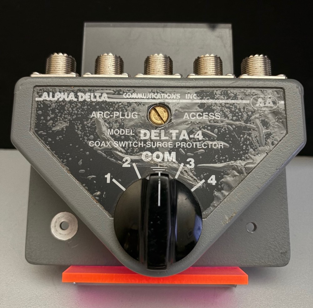 ALPHA DELTA-4 B SWITCH  SO239 CONNECTORS (TESTED)