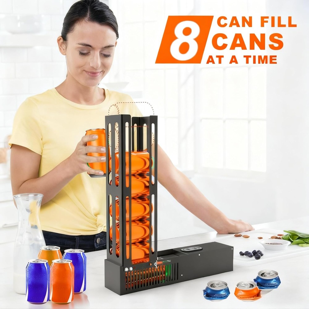 Electric Can Crusher,8Oz16Oz&12Oz Automatic Can Crusher, Automatic Can Eject,Can