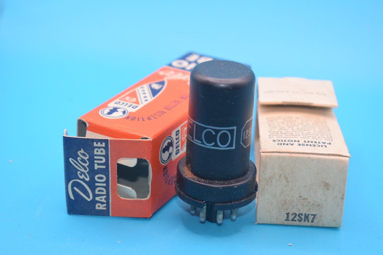 Qty 1 - NOS 12SK7 RCA Delco Vintage Tube -New old stock in box- MANY AVAILABLE