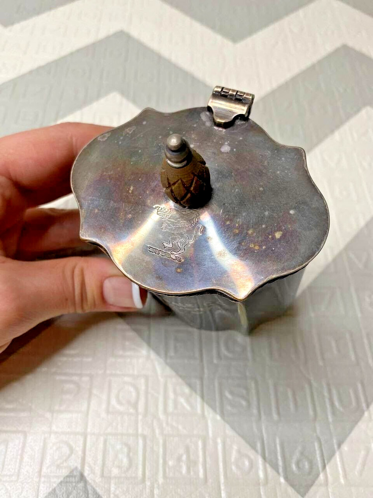 1960's Tea Caddy / Cigarette Box IFS Israel Freeman and Sons Italy Silverplate