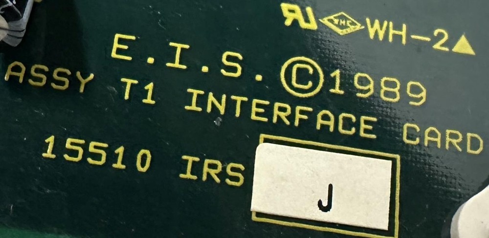 EIS Executone Isoetec 15510 T1 Interface Card IRS J
