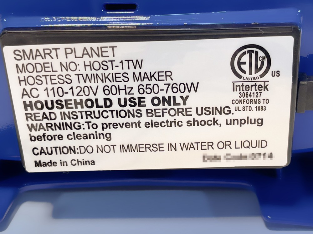 Smart Planet Electric Hostess Twinkies Maker