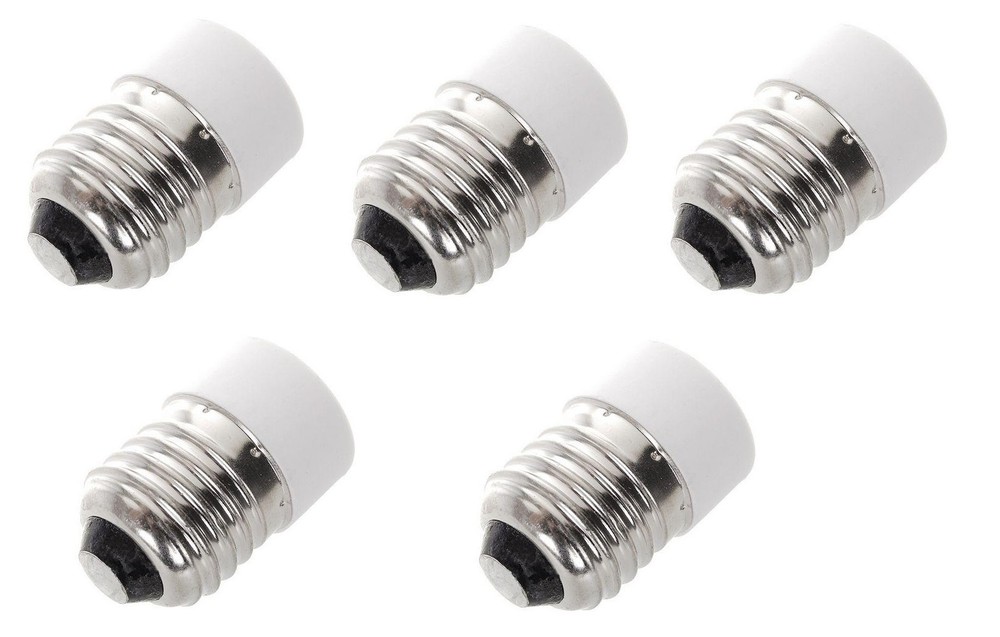 (6pcs) E26/E27 Medium Screw to E14 European Base Sockets Adapter Converter