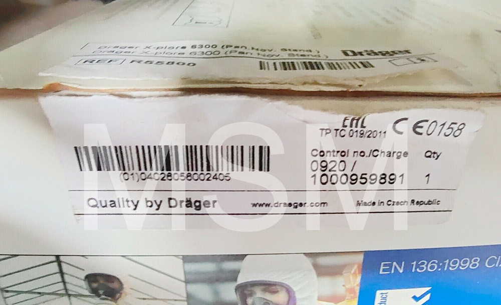DRAGER X-PLORE 6300 FULL FACE MASK
