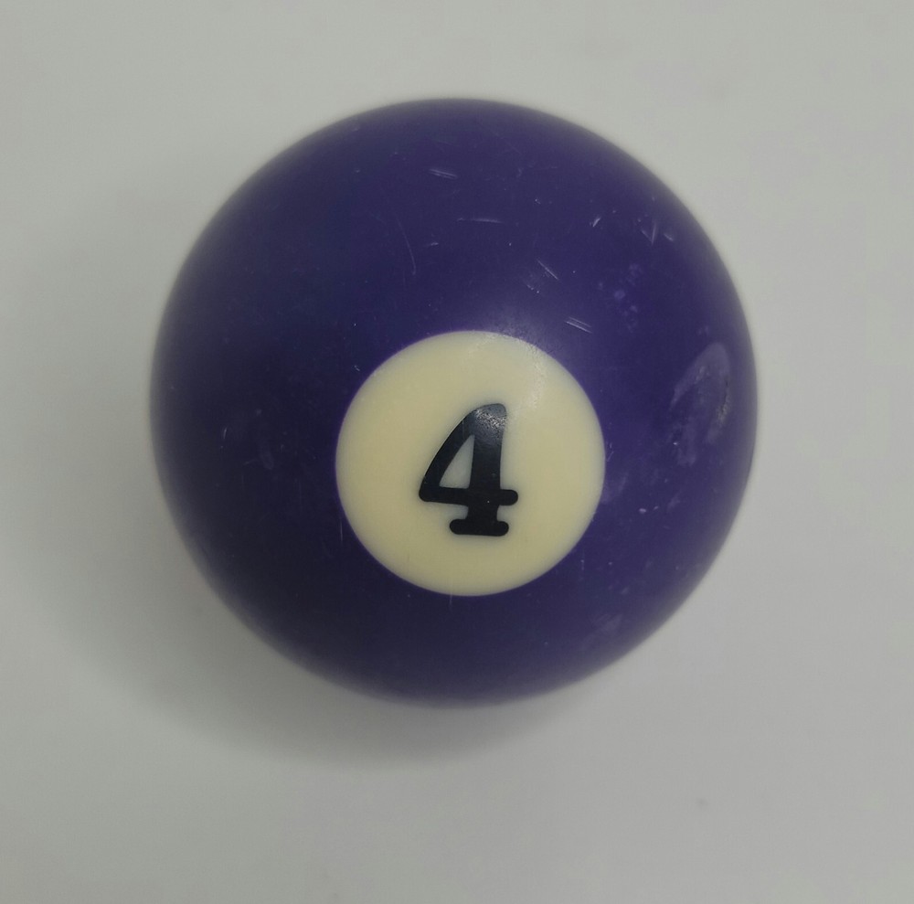Replacement Pool Ball Billiards #4 - 2-1/4" Vintage