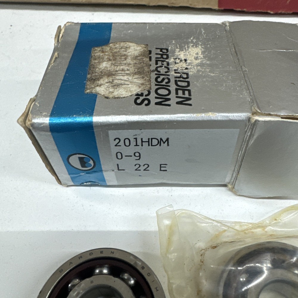 🥇Matching Pair Barden 201HDM, 0-9, L 22 E, Angular Contact Precision Bearing