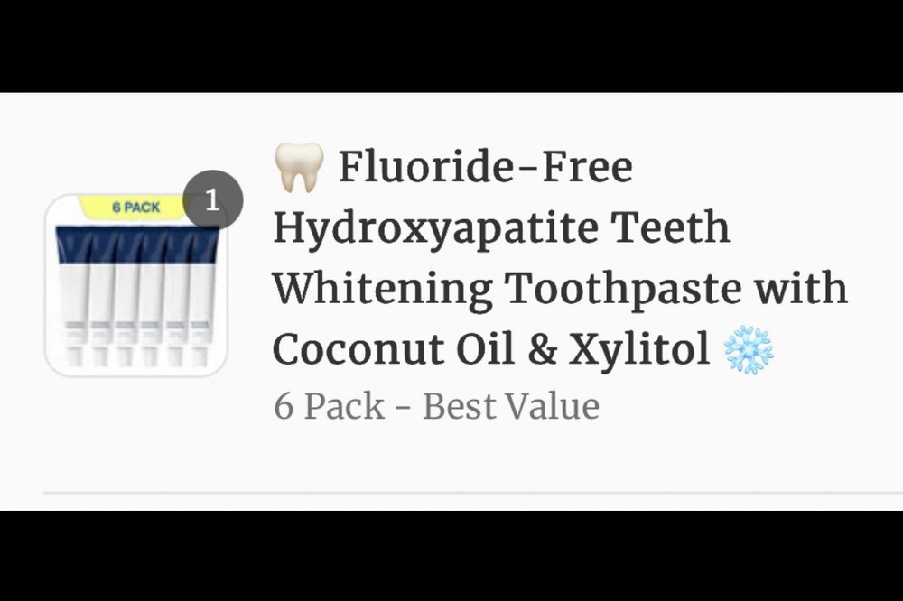Hydroxyapetite Whitening Remineralizing Toothpaste