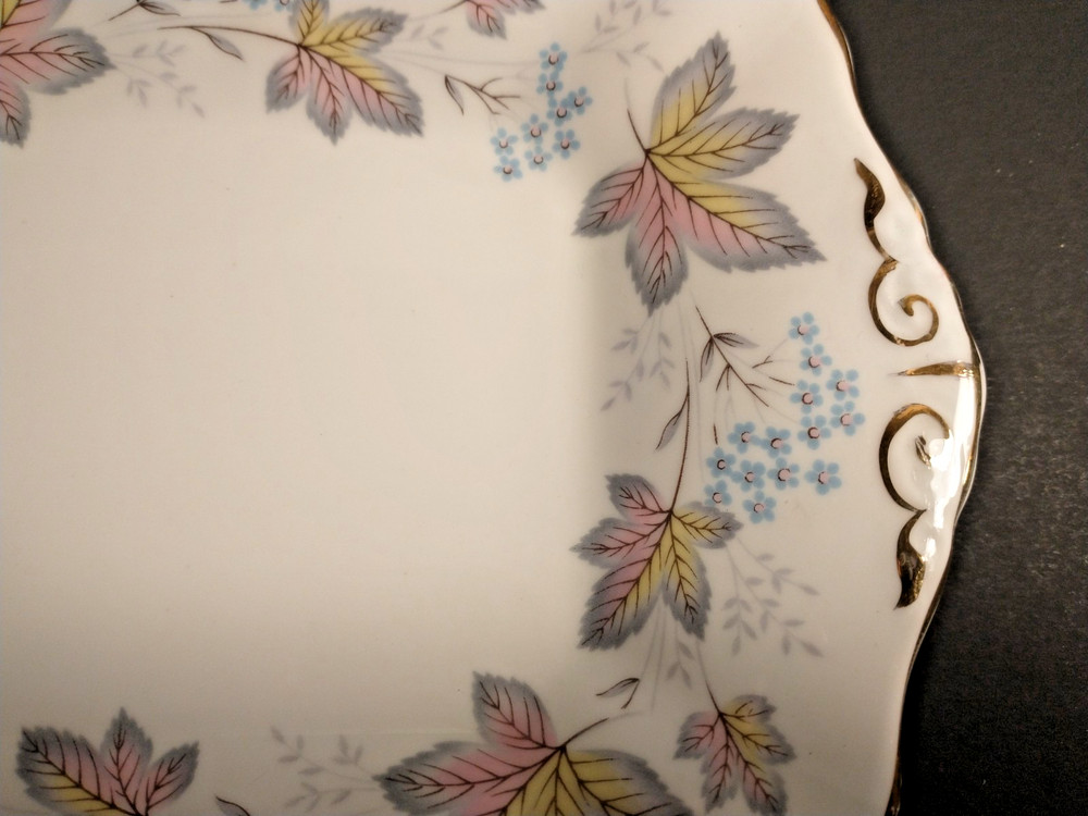 Paragon Enchantment Bone China rectangular tray 11.625" long