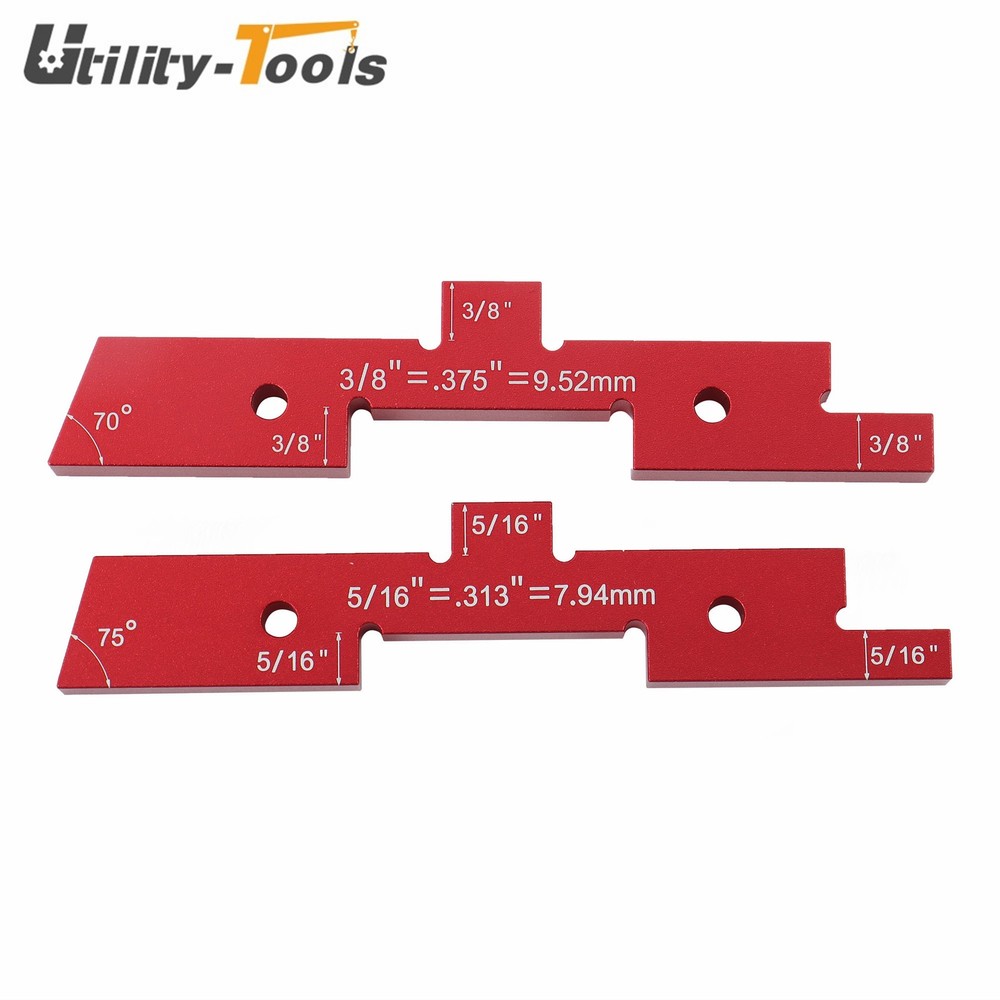 14 Pack Precision Aluminum Setup Blocks Height Gauge Router Table Setup Bars