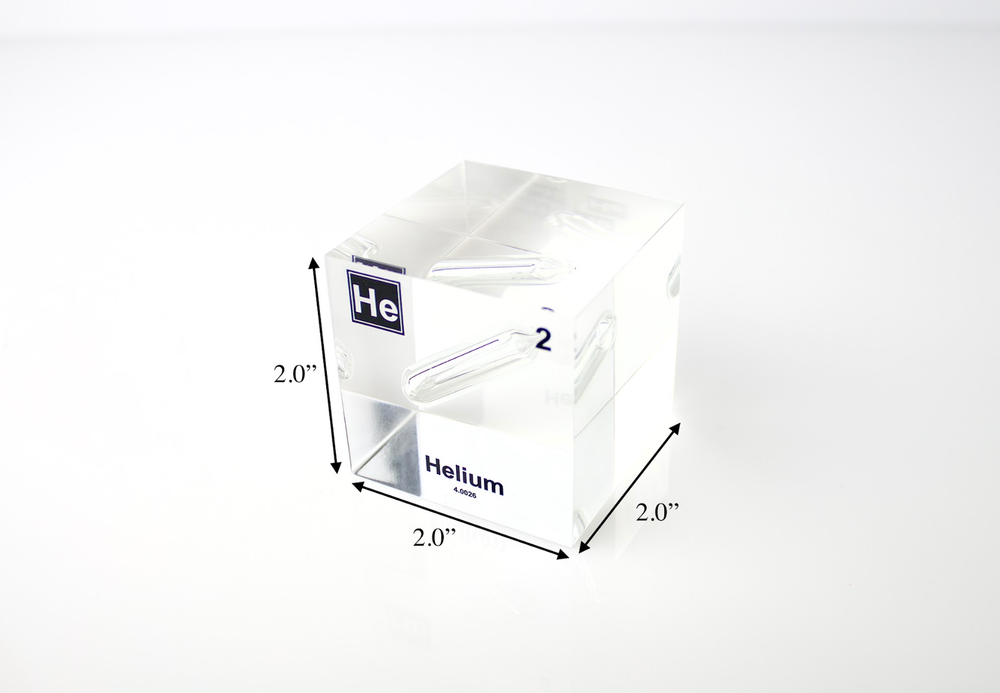 Helium Element Cube