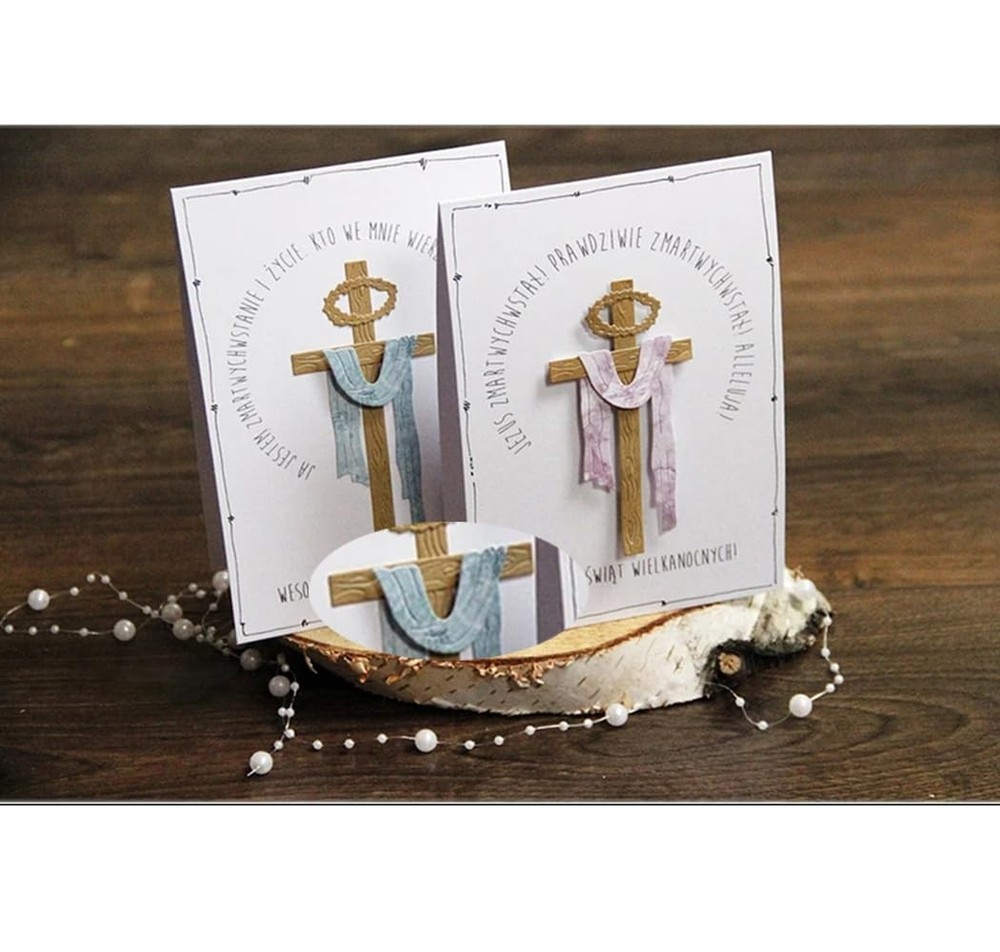 Cross Easter Frame Metal Cutting Die Cuts, Cross Easter Frame Dies Embossing ...