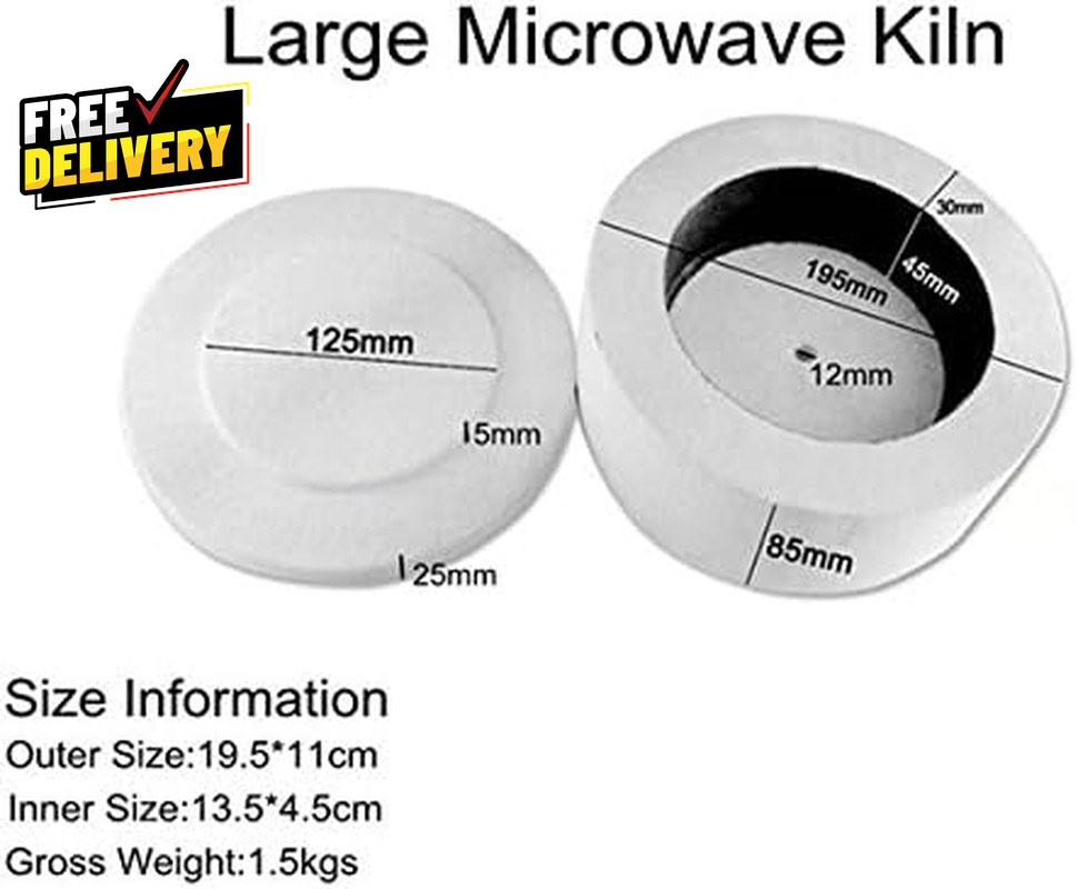 Large Microwave Kiln for Glass Fusing