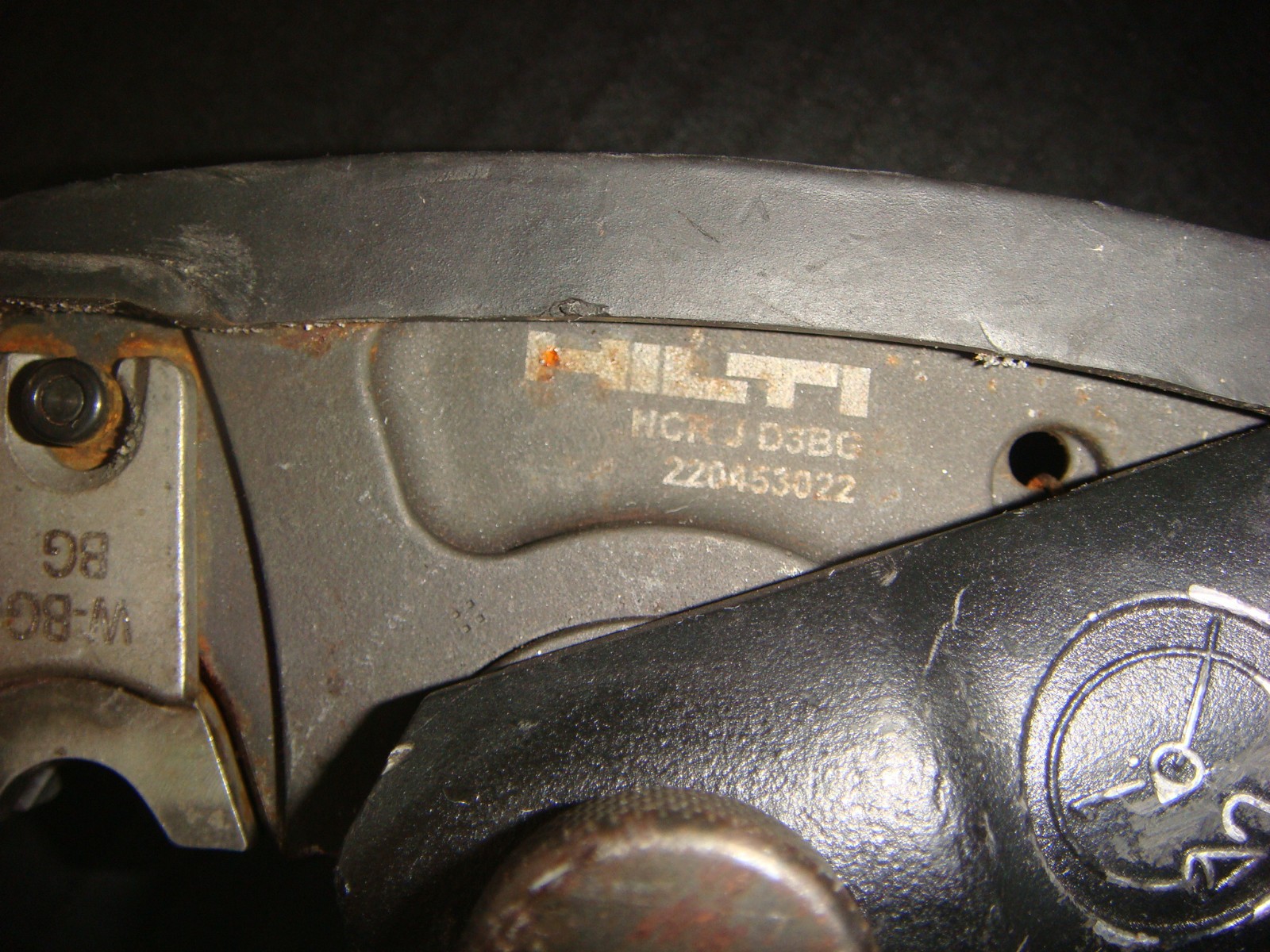 HILTI NUN 54-A CORDLESS CABLE CRIMPER 1 BATTERY & 1 CRIMP HEAD DIE