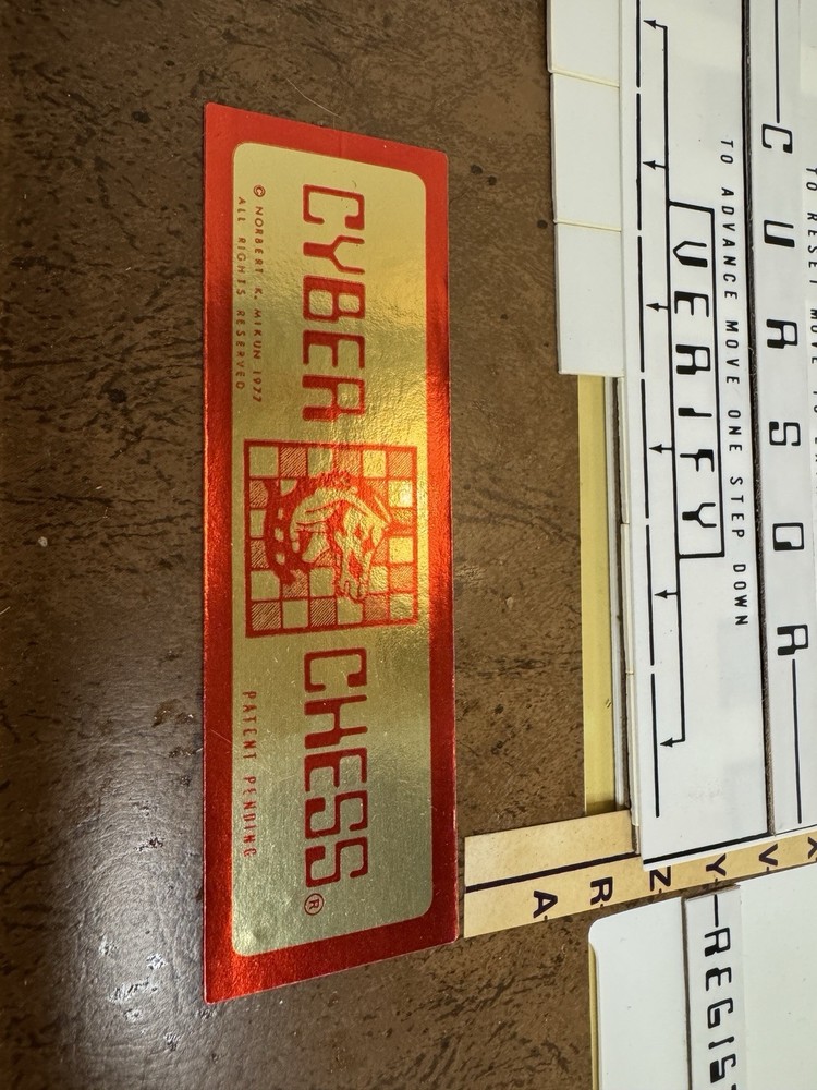 Vintage CyberChess 1977 User Selectible Multi Level Chess Playing Machine READ