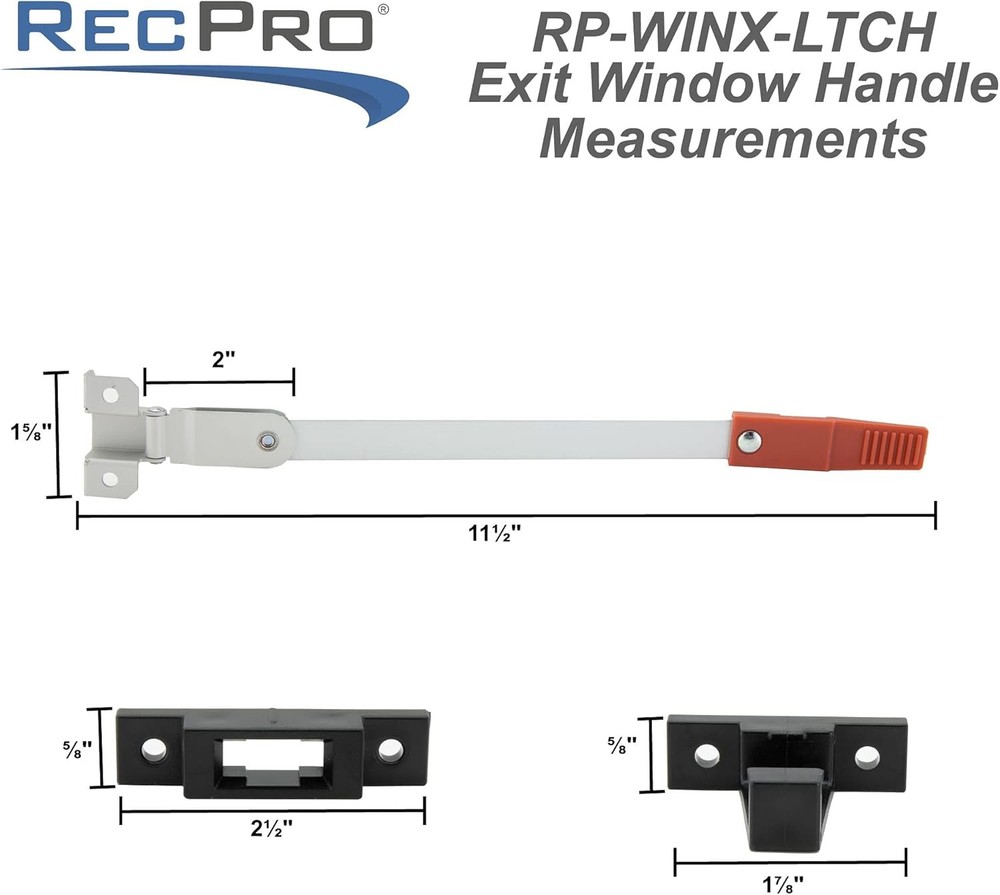 RV Exit Window Latch Egress Replacement | Camper Emergency Exit Window Latch