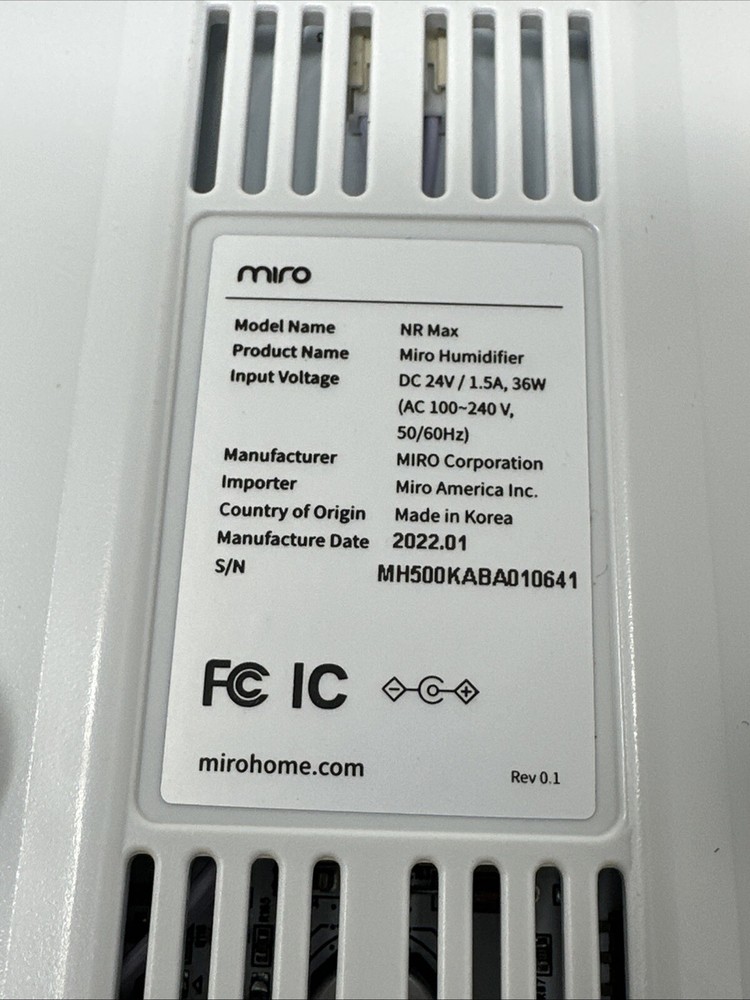 Miro NR Max replacement Base, NO Power supply, base only.