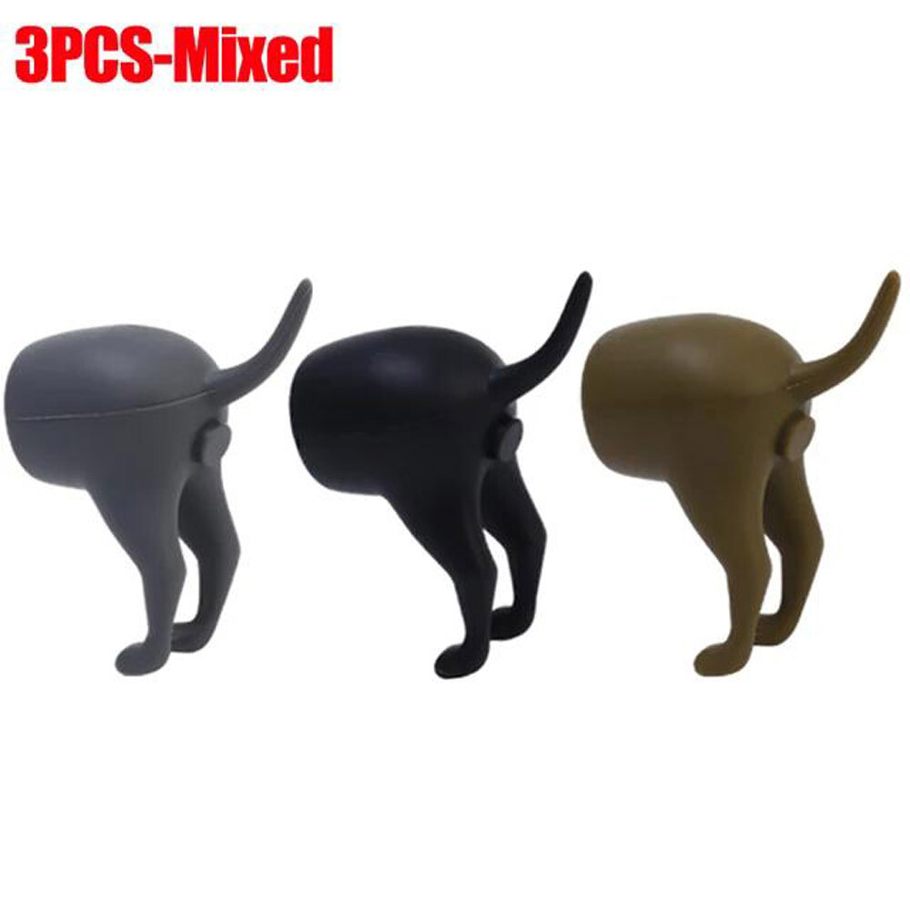 3x Pooping Dog Butt Toothpaste Toppers Toothpaste Squeezer Toothpaste Cover Caps