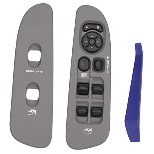 Power Window Control Switch Button & Bezel (Driver Side)& Window Bezel