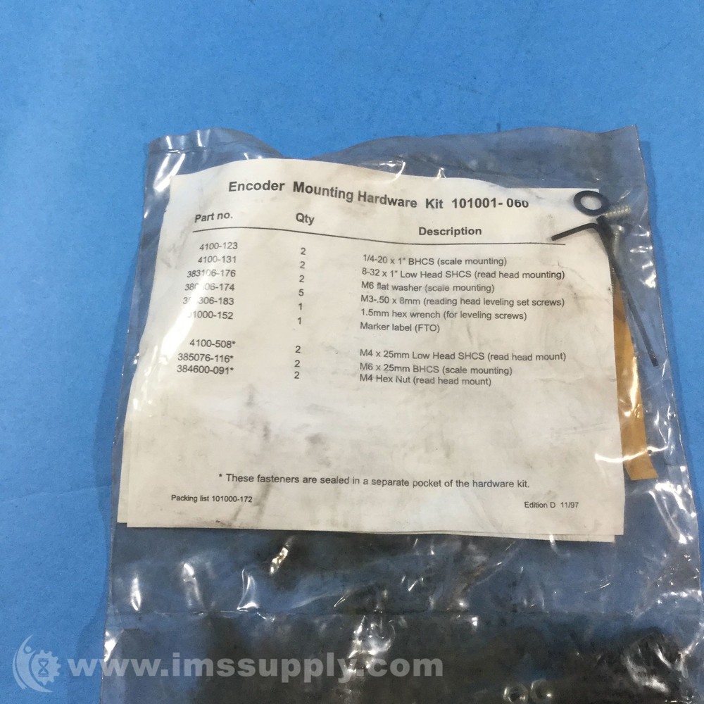 Acu Rite 101001-060 Encoder Mounting Hardware Kit FNFP