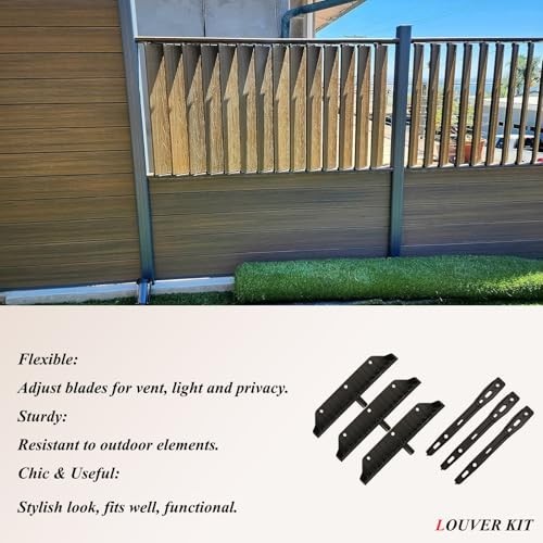 Louver Bracket Kit for Deck Sunblinds & Shutters - Complete Hardware Set, 2 Pack