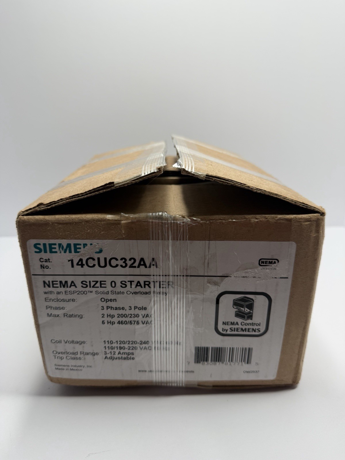 Siemens Magnetic Motor Starter - 14CUC32AA