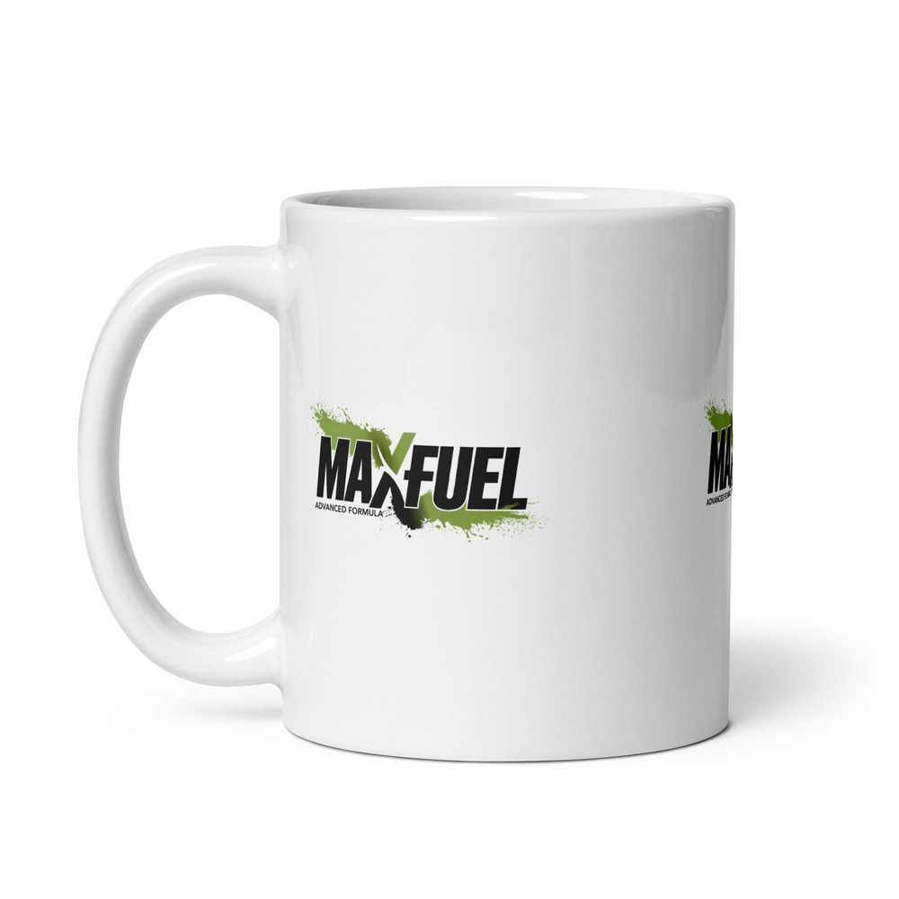 White glossy mug