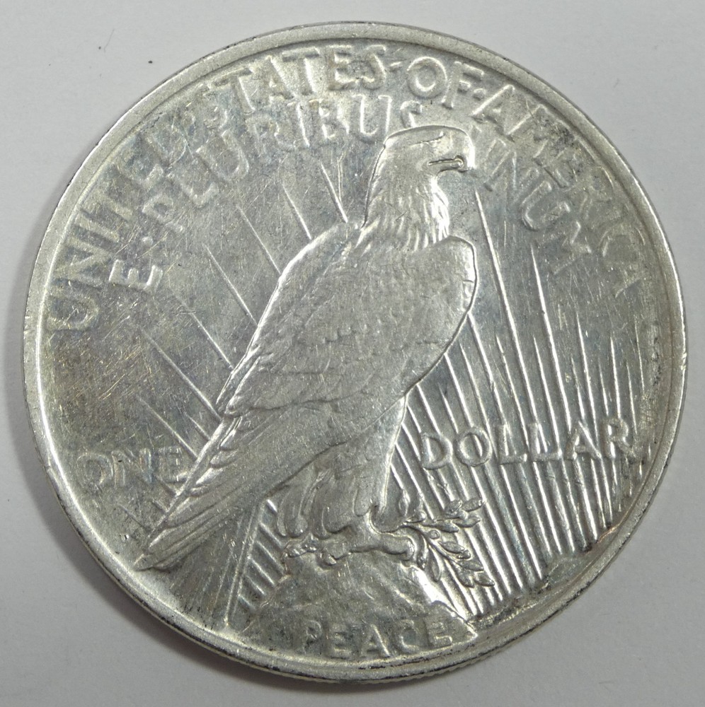 1927-D Peace Dollar ALMOST UNCIRCULATED Silver Dollar