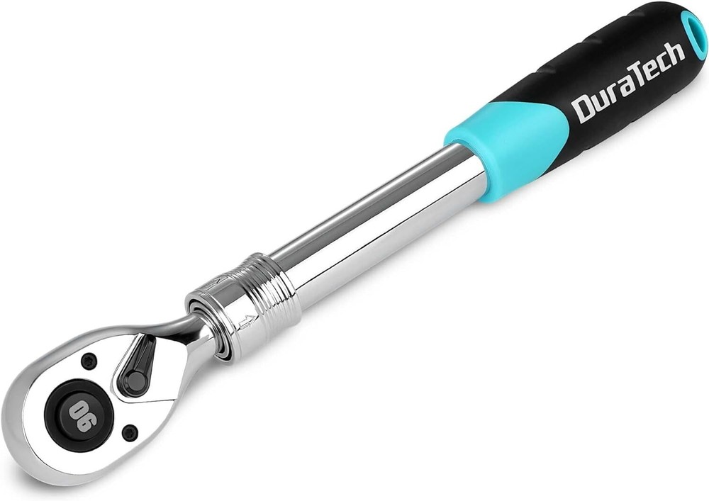 DURATECH Drive Extendable Ratchet 90-Tooth Quick-release with Cushion Handle