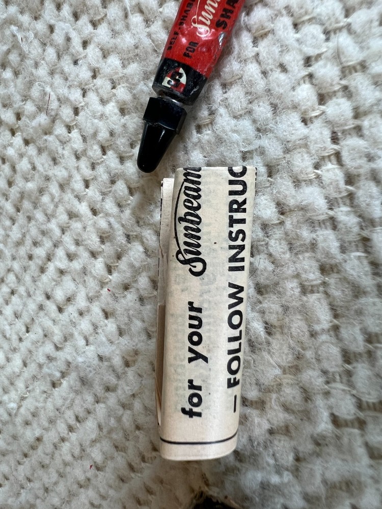 Vintage Sunbeam Self Sharpening Compound