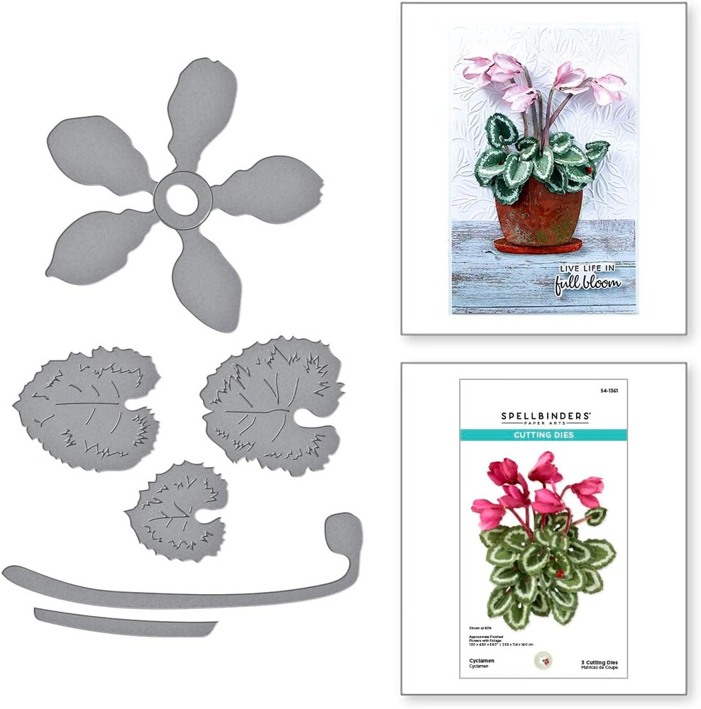 Cyclamen Etched Dies