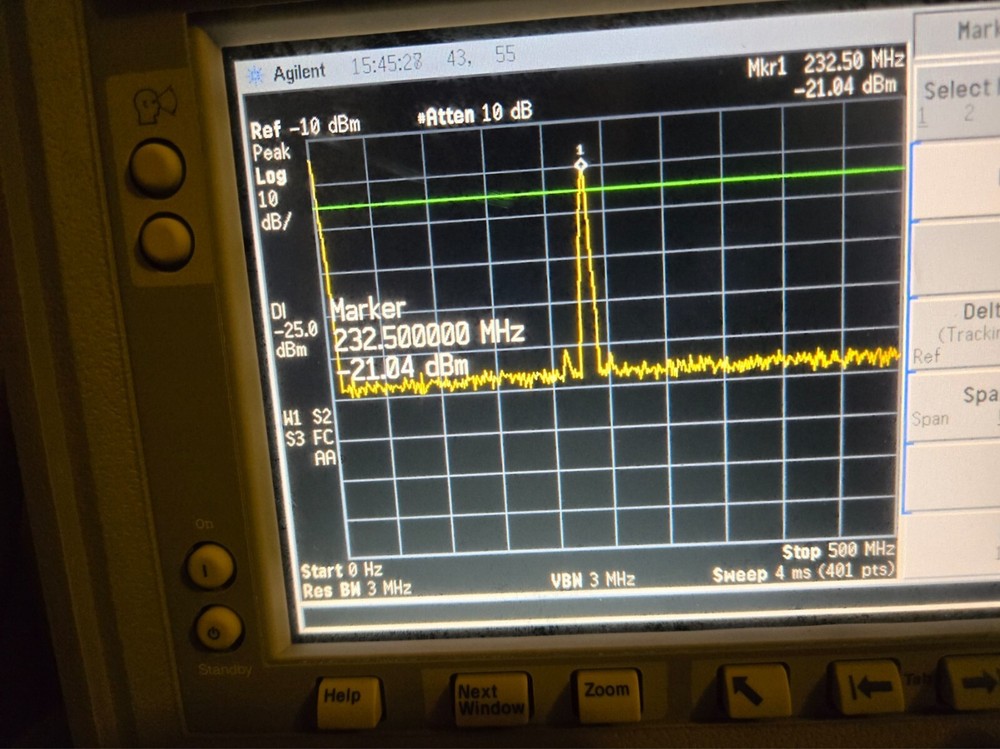 Dorsett Electronics TR-501 Phase Modulated Transmitter 231.9MHz Ham Radio Tested